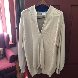 Bullock and Jones zip down sweater.